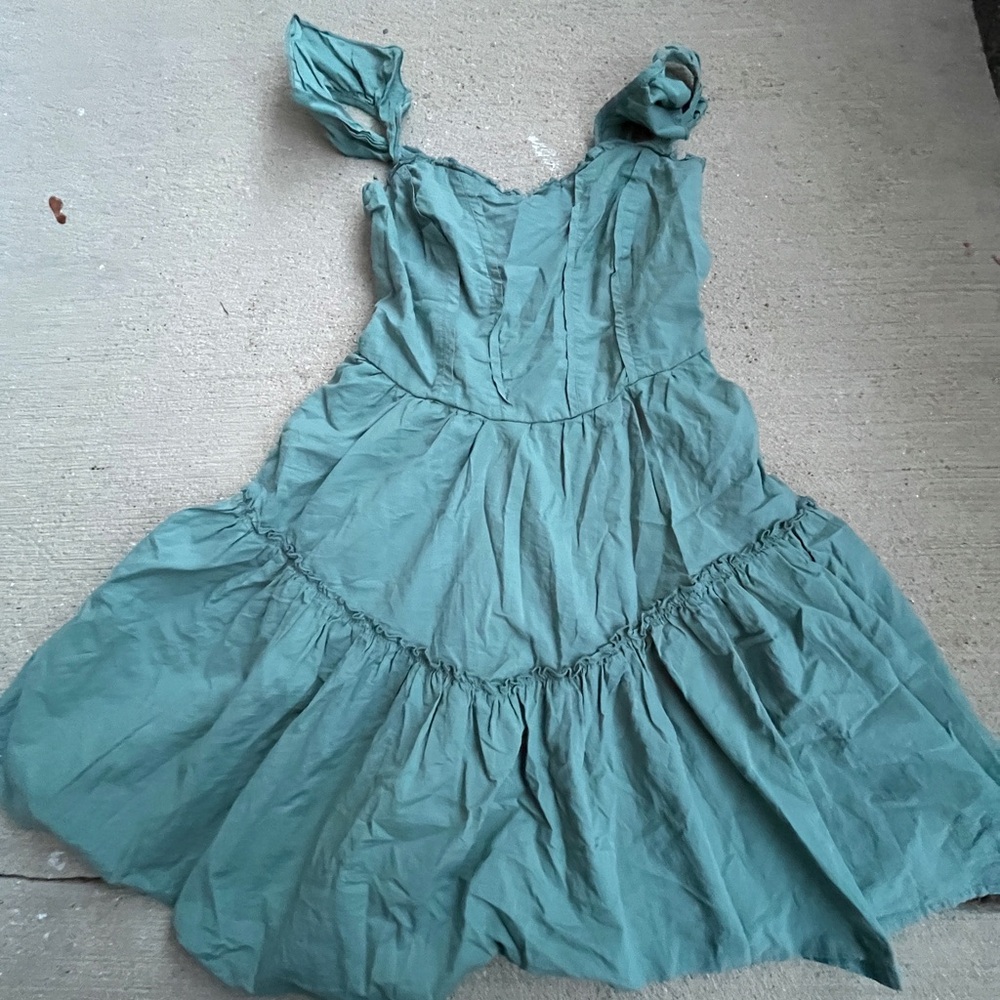 Charming Green Women’s Dress